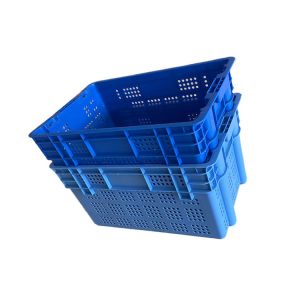 Buy cheap 60X40 Polyethylene Plastic Moving Crate Reusable 50Kg Stackable product