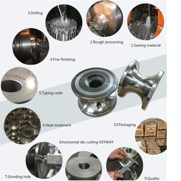 Heat Treatment D2 Roll Forming Roller Steel Mill Parts