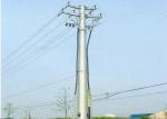 Monopole Lattice Transmission Tower , Galvanized / Painted Power Distribution
