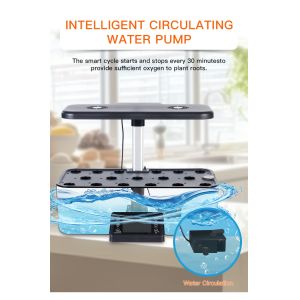 Medium Plastic Intelligent Hydroponic Planter , Touch Screen Indoor Hydroponic