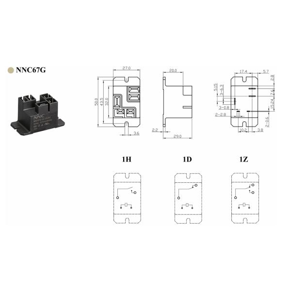 NNC67G PCB Relay with 30A 40A Switching Capability for Industrial