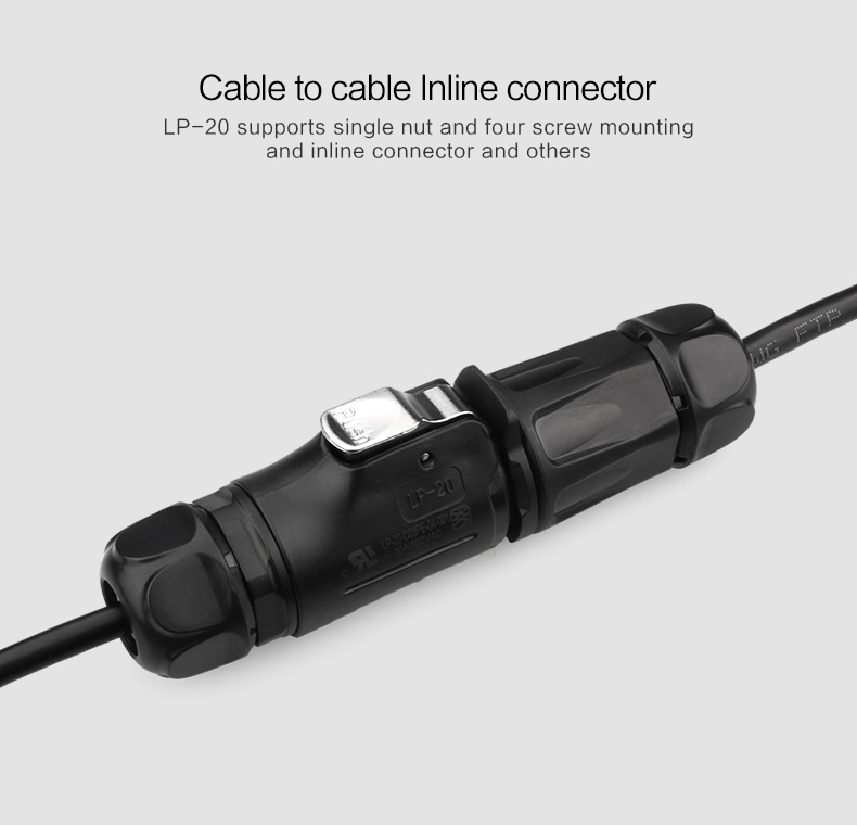 CNLINKO M20 IP68 Waterproof 12 Pin Connector Welding Cable 12 Volt Panel Mount Female Connector