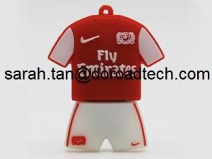 Buy cheap World Cup Football Jersey PVC USB Flash Drives, Hot Sale USB Memory Sticks with Logo product
