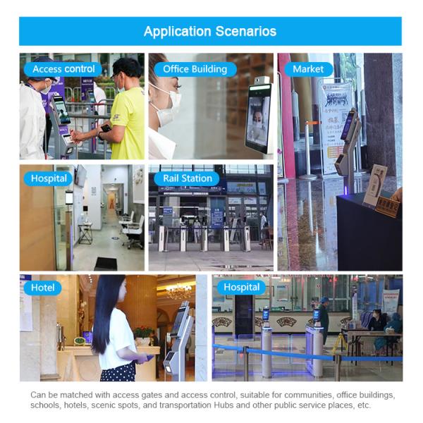 Contactless Face Recognition Temperature Measuring Machine With MTK Board