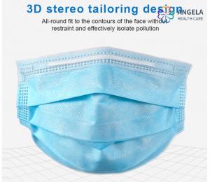 China Surgical 3 Ply Earloop Face Mask For Patient Protection,Blue Disposable Face Mask on sale