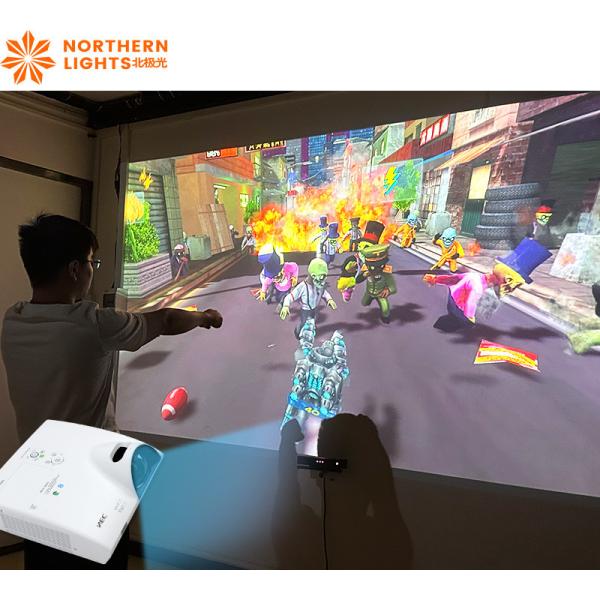 Buy cheap Holographic 3400 LM Interactive Wall Projection Beam Interactive Game product