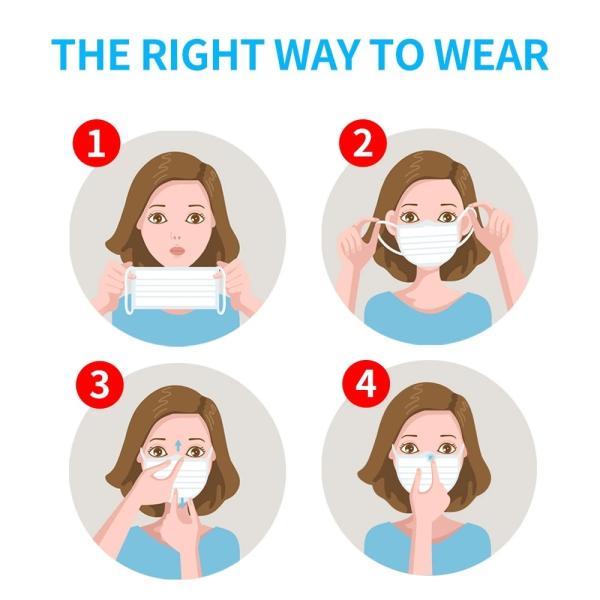 Adult Disposable Surgical Mask Non Woven Fabric Material With CE Certification