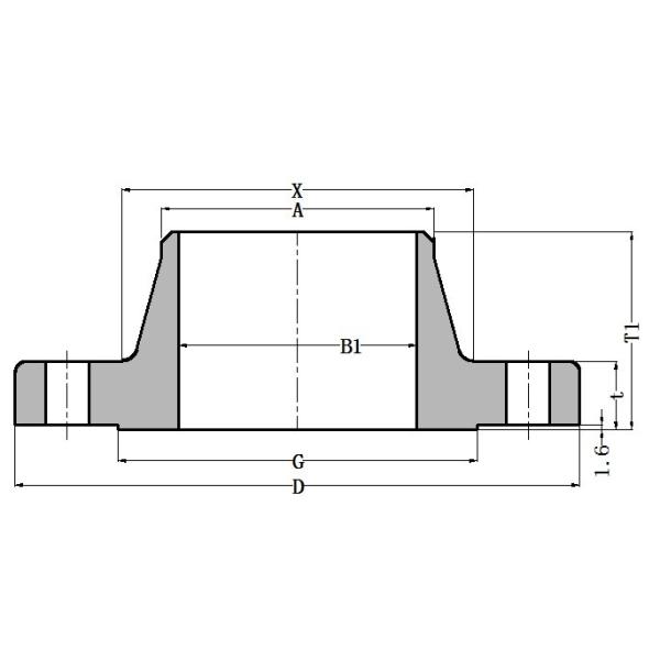 Class 400 ASME B16.47 Series B Weld Neck Flange/ Blind Flanges Large Diameter NPS 26 To NPS 60 For Oil and Gas Industry
