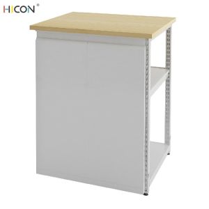 Buy cheap Useful Floor White Metal Wooden Departmental Store Racks product