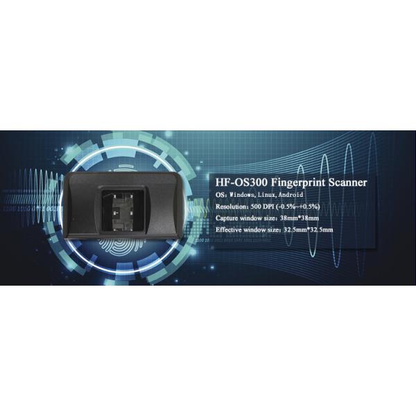 HF Security OS300 Android Linux Windows Dual USB Biometric Fingerprint Scanner