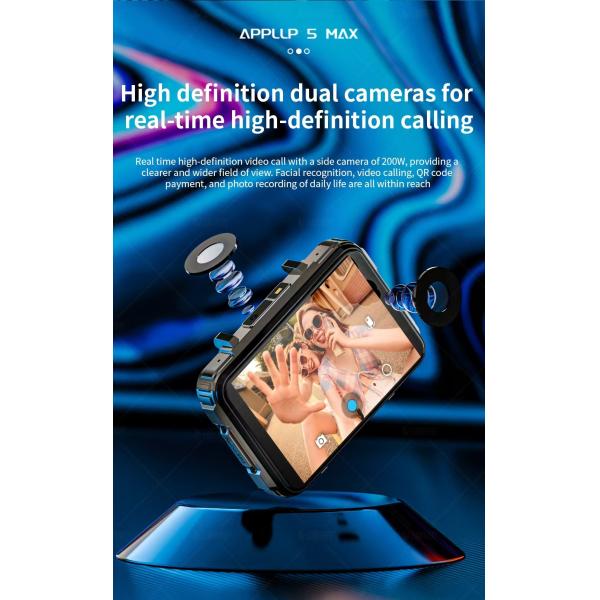 APPLP 5 MAX 4G Sim Card Android Smartwatch 4G Video Call Smart Watch 2.4 Inch