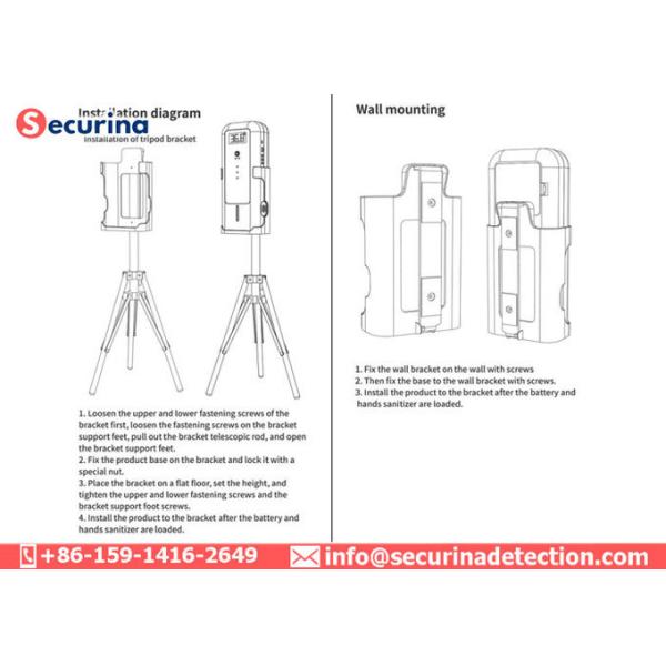 300ml Disinfection Automatic Hand Sanitiser Dispenser And Infrared Temperature Measurement Sensor