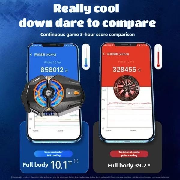 J20 Mobile Phone Cooler for PUBG Game Semiconductor Cool Heat Sink for IOS Android