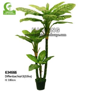 Buy cheap Diy Artificial Bonsai Tree Real Touch Artificial Diffenbachia product