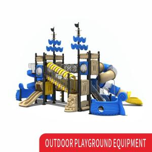 Buy cheap Private Ship Shape Kids Playground Slide Outdoor Play Area With S Shape Slid product
