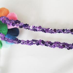 Buy cheap 20KJ72 1.2cm Purple Gimp Braid Sequin Ribbon Trim product