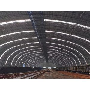 Buy cheap Large Span Space Truss Structure Building , Lightweight Steel Warehouse Shed product