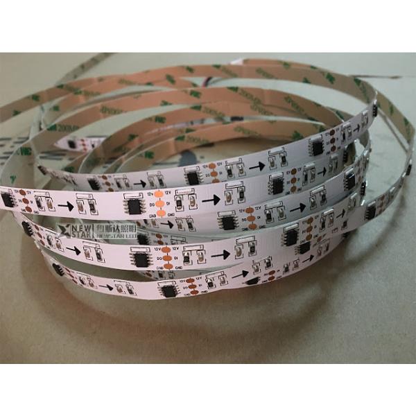 020 side view DC12V 60leds ws2811 020 rgb digital led strip programmable 335 emitting 020 strip