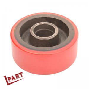 Buy cheap Forklift Drive Wheel Red Color Polyurethane Balance Wheel 150x60x47mm product