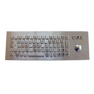 IP67 SS Industrial Keyboard With Trackball Washable PS2 USB