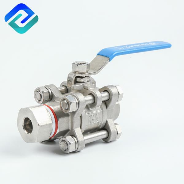 Stainless Steel 3PC Ball Valve Ss316 Female Thread Parallel BSPP