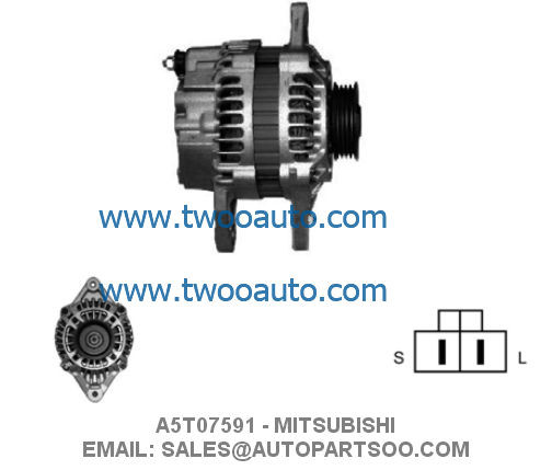 Buy cheap A5T07591 A5T07592 - MITSUBISHI Alternator 12V 75A Alternadores product