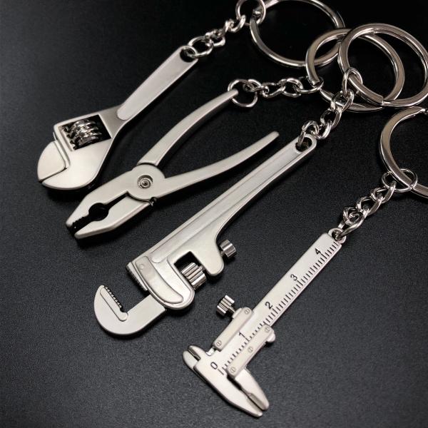 Portable Personalized Metal Keychain Mini Vernier Caliper Measuring Gauging Tools