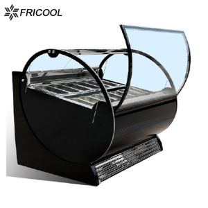 400L Countertop Gelato Ice Cream Display Freezer 1/2 HP