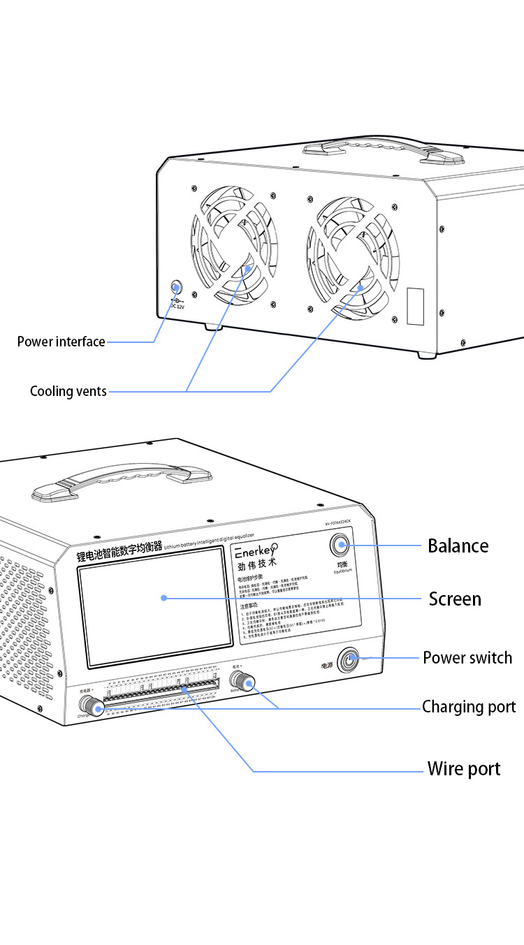 24S 14A 12V/24V/48V/76V/96V/102V Battery Cell Discharge and Charger Repairing Equalizer Balancing Machine