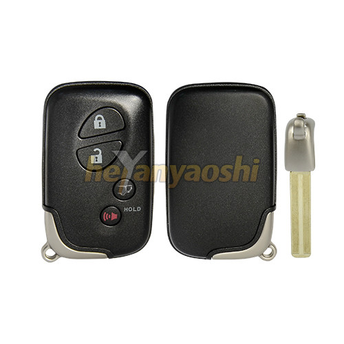 Buy cheap Lexus 4 Buttons Smart Key Shell with Emergency Key Insert product