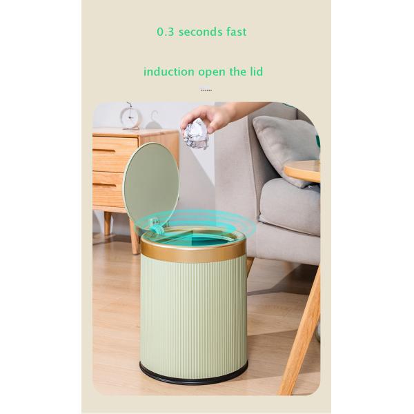 3.4 Gal Smart Trash Can 13Ltr Smart Sensor Dustbin For Office Bedroom