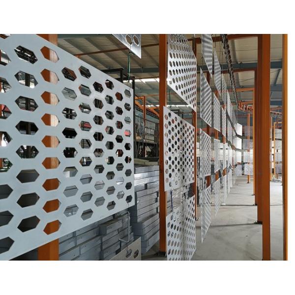 Hexagonal Galvanizing Perforated Stainless Steel Mesh Decoration Construction Material