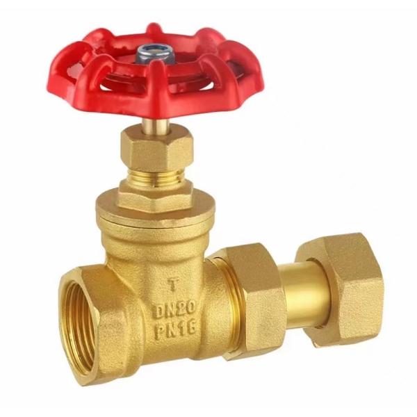 Flexible Brass Gate Valve Ball Check Valve With Union Connection