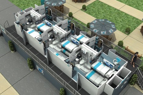 Home Living Flat Pack Container / Modern Prefab Container Homes Rock Wool Sandwich Panel