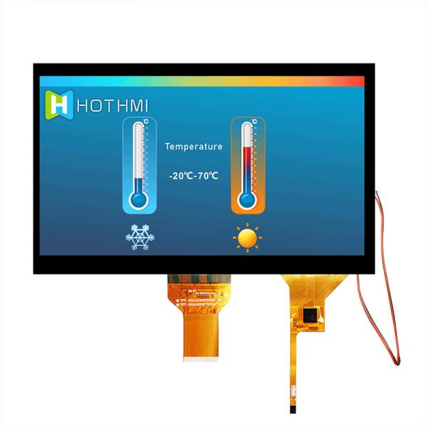 10.1 Inch High Brightness TFT LCD With CTP | 1024x600 Resolution LVDS Interface