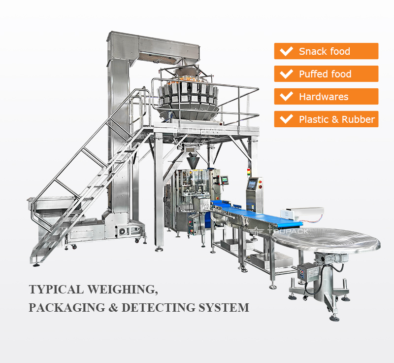 Automatic Corn Flakes Packaging Machine 220V 30-60BPM