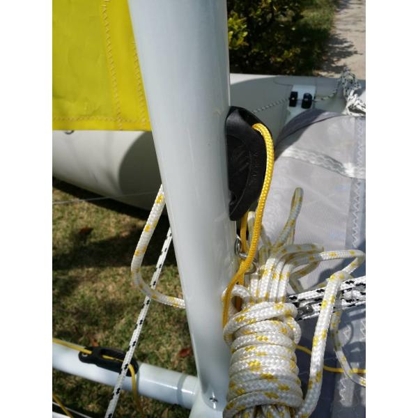 Inflatable Sailing Kayak With Two Sails , Portable Inflatable Catamaran Sailboat