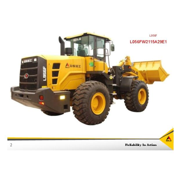China top brand front end wheel loader SDLG L956F 5T FOR MINING AND COAL