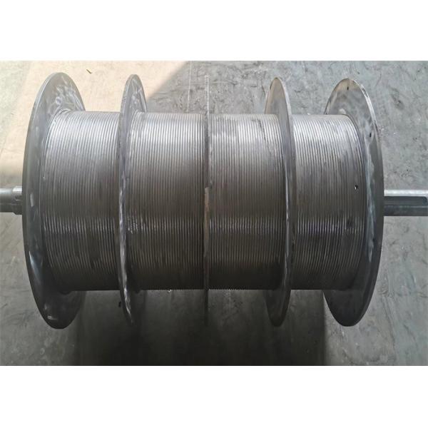 200m Wire Rope Cable Winch Drum With Lebus Sleeves For Rig Drawworks
