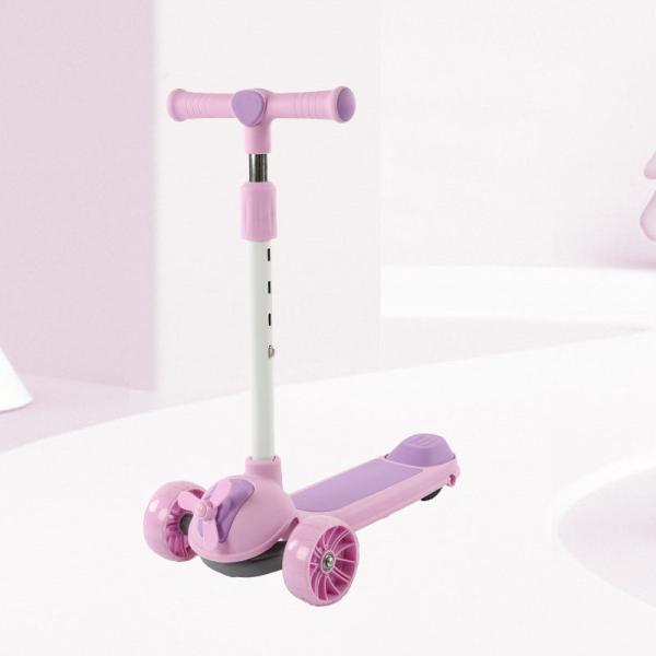 Unisex Foldable Scooter for Kids Ages 3-12 Adjustable Height 3 Kick Max Load 200 LBS