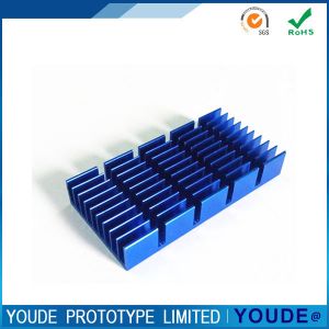 Buy cheap Blue Custom CNC Machining Service Aluminum Heatsink Sanding and Anodizing product