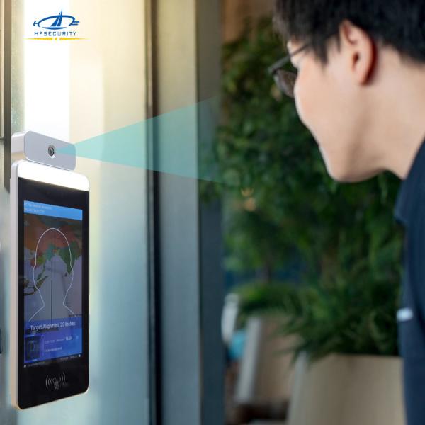 HFSecurity RA08T Wireless Optional 4g Adjustable detecting distance Face Temperature Detection And Recognition Device