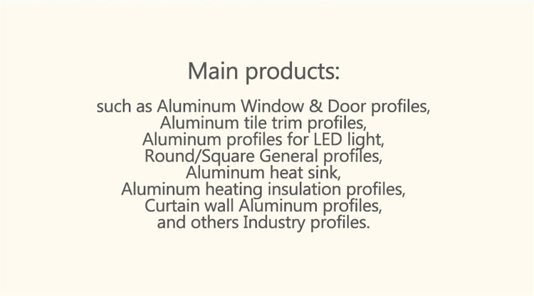 Unique Design Powder Coating Window and Door Aluminum Extrusion Profiles for Angola