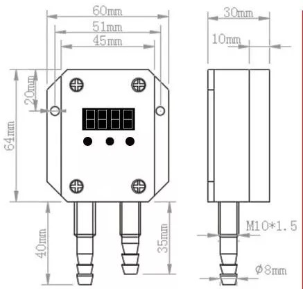 Air pressure transmitter micro differential pressure transducer