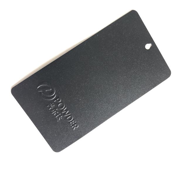 Metal Polyester Epoxy Coating RAL 9005 Matte Black Sand Texture UV Resistance