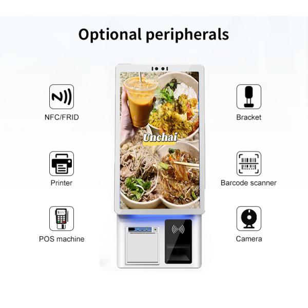 21.5" Self-Ordering Kiosk Touch Screen Payment Desktop/Wall/Standing Model Software Optional Payment Kiosk Restaurant