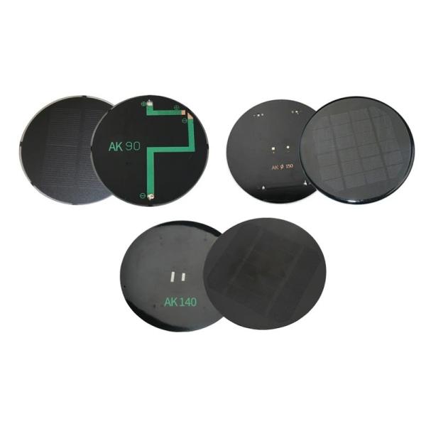 Circular Polycrystalline Solar Panel Charger Amorphous Silicon Photovoltaic Module