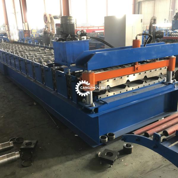 Metal Tr4 0.8mm Automatic Plc Roofing Sheet Roll Forming Machine