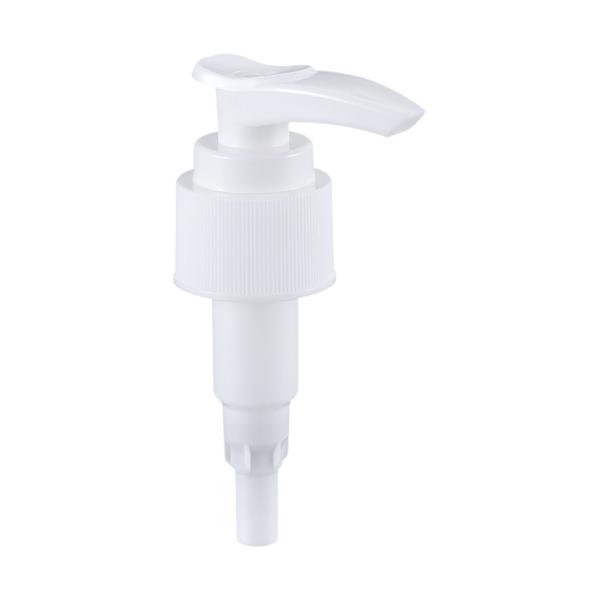24mm 28mm Screw Lotion Dispenser Pump Plastic PP Material With Smooth Ribbed Closures