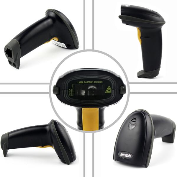 USB RS232 Retail Barcode Scanner Streamline Design High Performance Stand